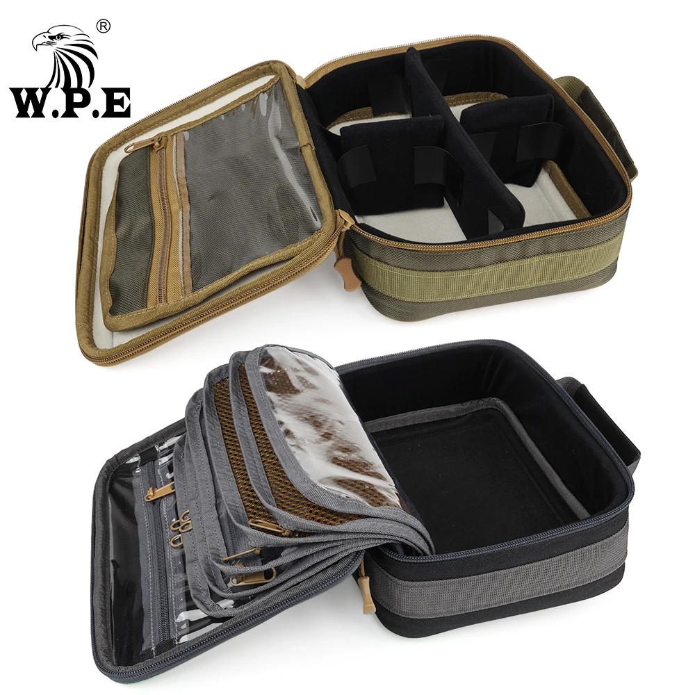 W.P.E 1 Uds bolsa de pesca multiusos bolsa de accesorios de pesca 600D tela Oxford multifunción lubina carpa señuelo alimentador bolsa de pesca - imagen 4