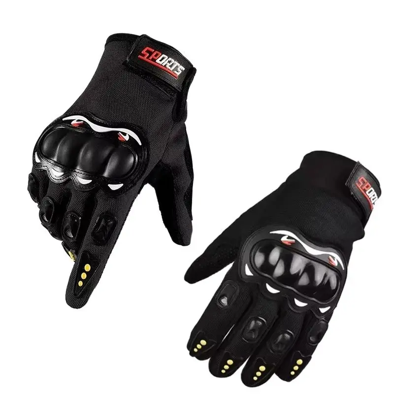 Guantes de motocicleta para deportes al aire libre, guantes tácticos antideslizantes y resistentes al desgaste para nudillos, guantes protectores para coche de carreras, guantes para ciclismo