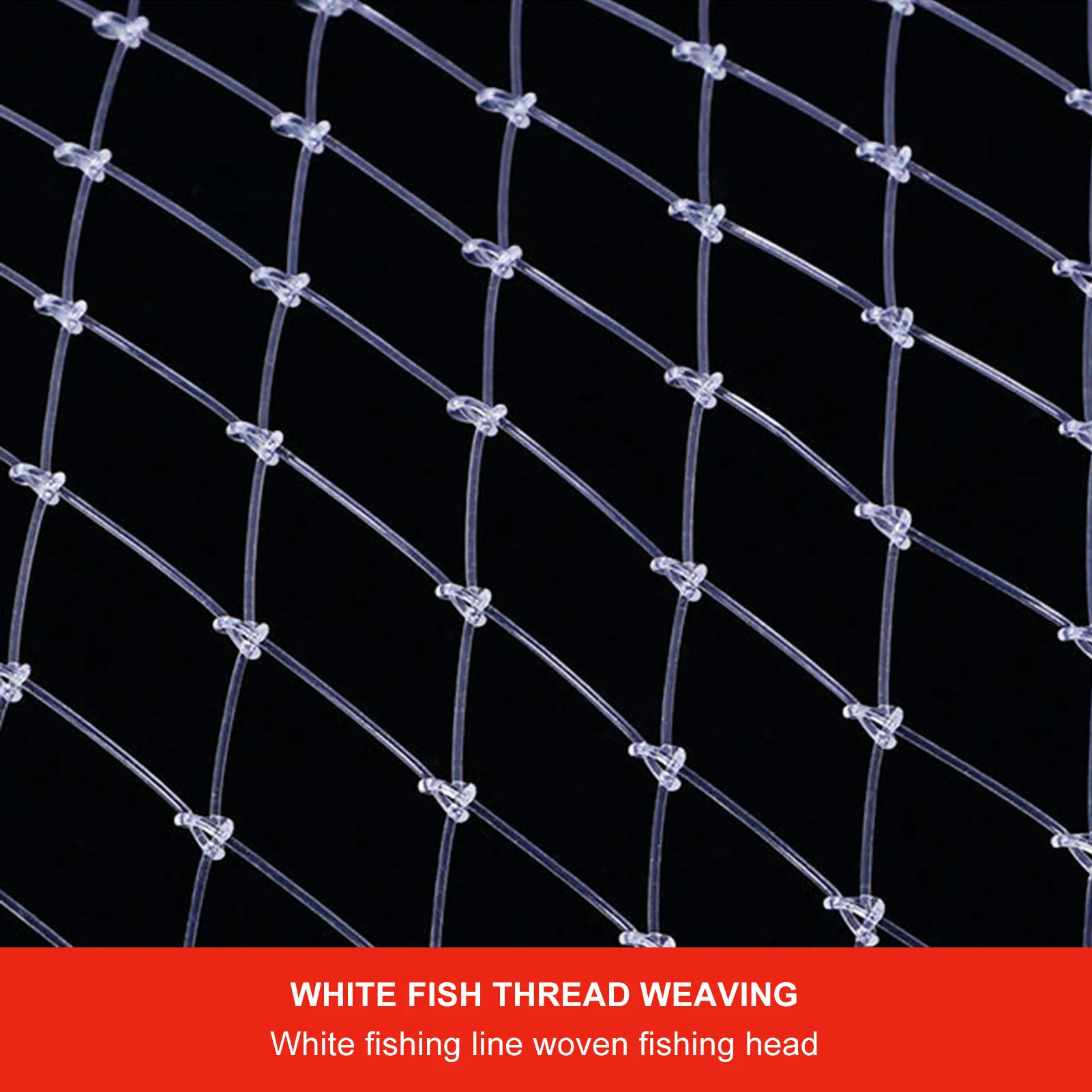 Red de nailon portátil de gran diámetro, herramienta de pesca con agujero plegable, 55/70/85/95cm - imagen 4