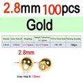 2.8mm Gold 100pcs