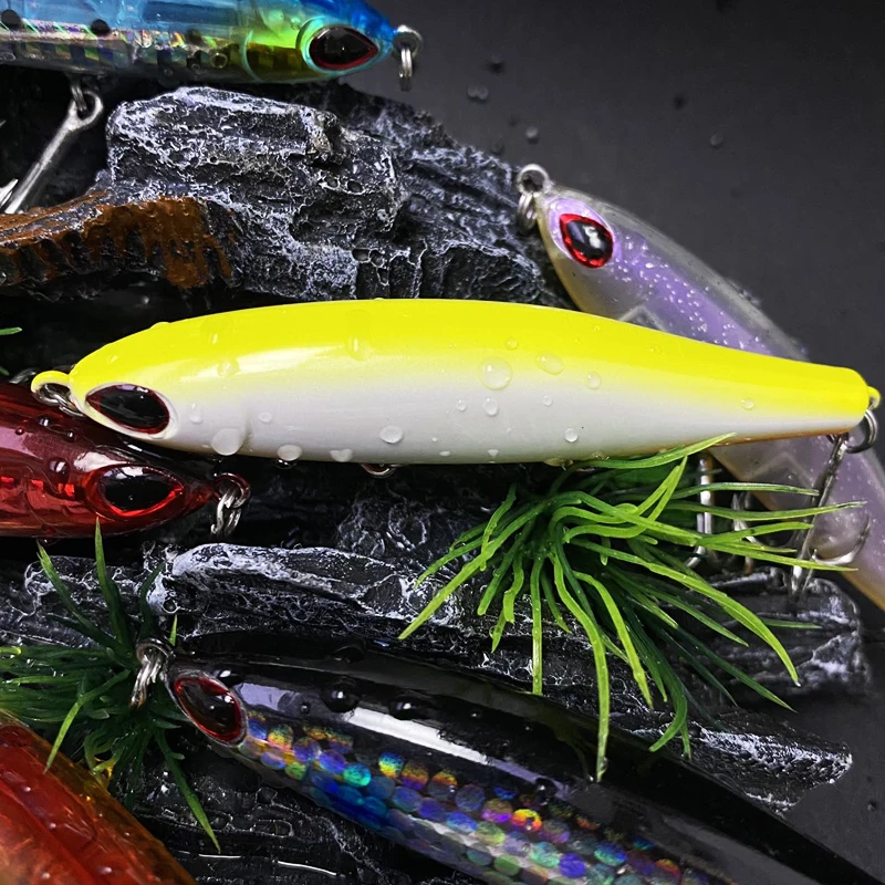 Señuelos de pesca con lápiz de hundimiento lento, 16g, 80mm, Wobbler de agua salada, cebo Artificial para lubina, trucha, Trolling, equipo de pesca Swimbait - imagen 3