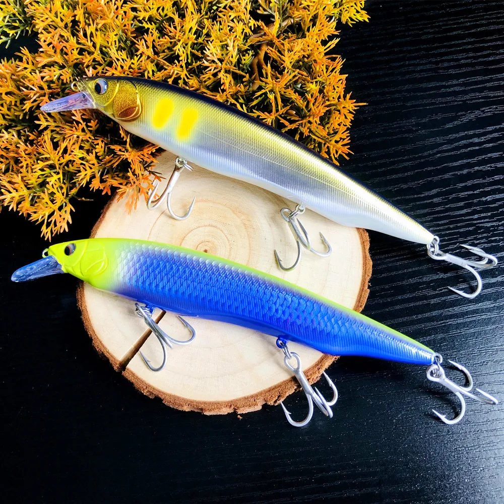 GREENSPIDER Jerk Minnow – Señuelos flotantes para lubina, pike y perca - imagen 2