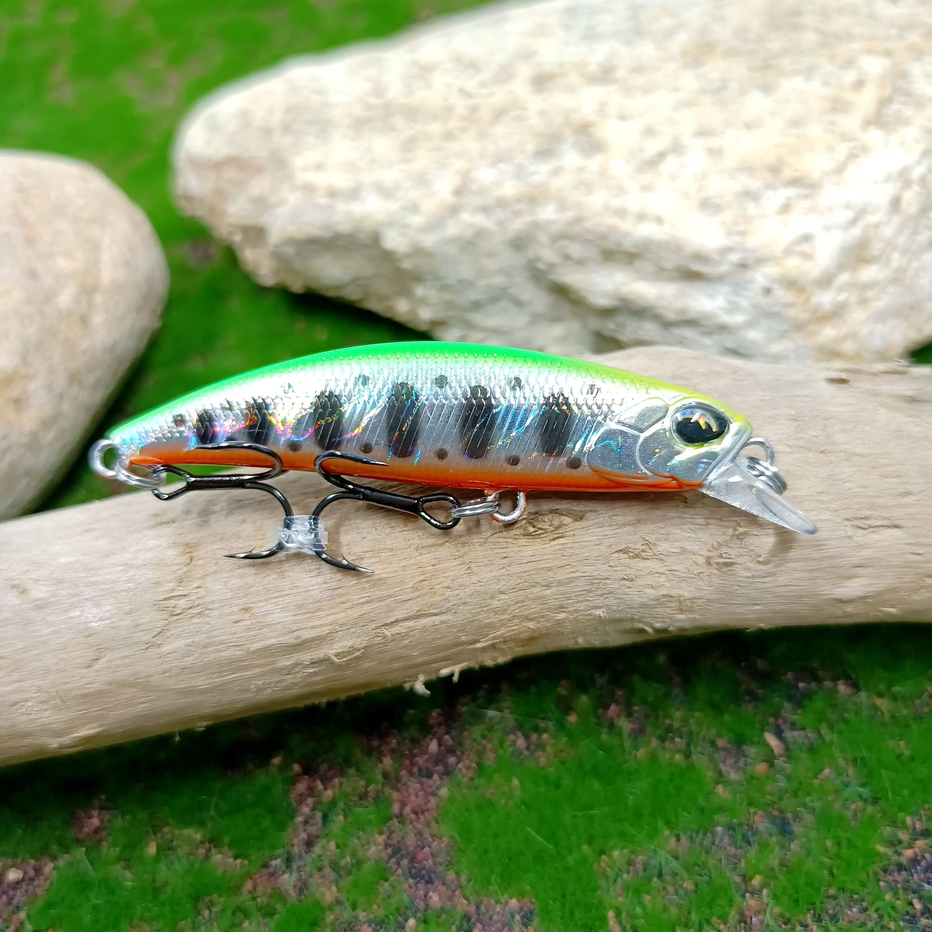 TSURINOYA 60mm 6,1g Señuelos de Pesca de pececillo hundido DW67 60S Jerkbait Stream Bass trucha cebo Mini Crankbait Wobblers aparejos de pesca