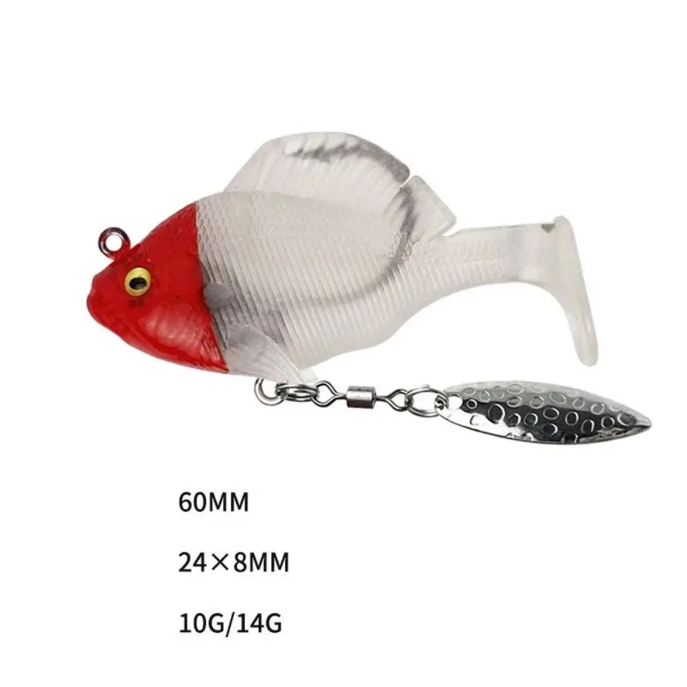 Señuelo Artificial para pesca en agua salada, cebo suave de 6cm, 10-14g, Swimbait de cola de paleta, perca de lubina - imagen 2