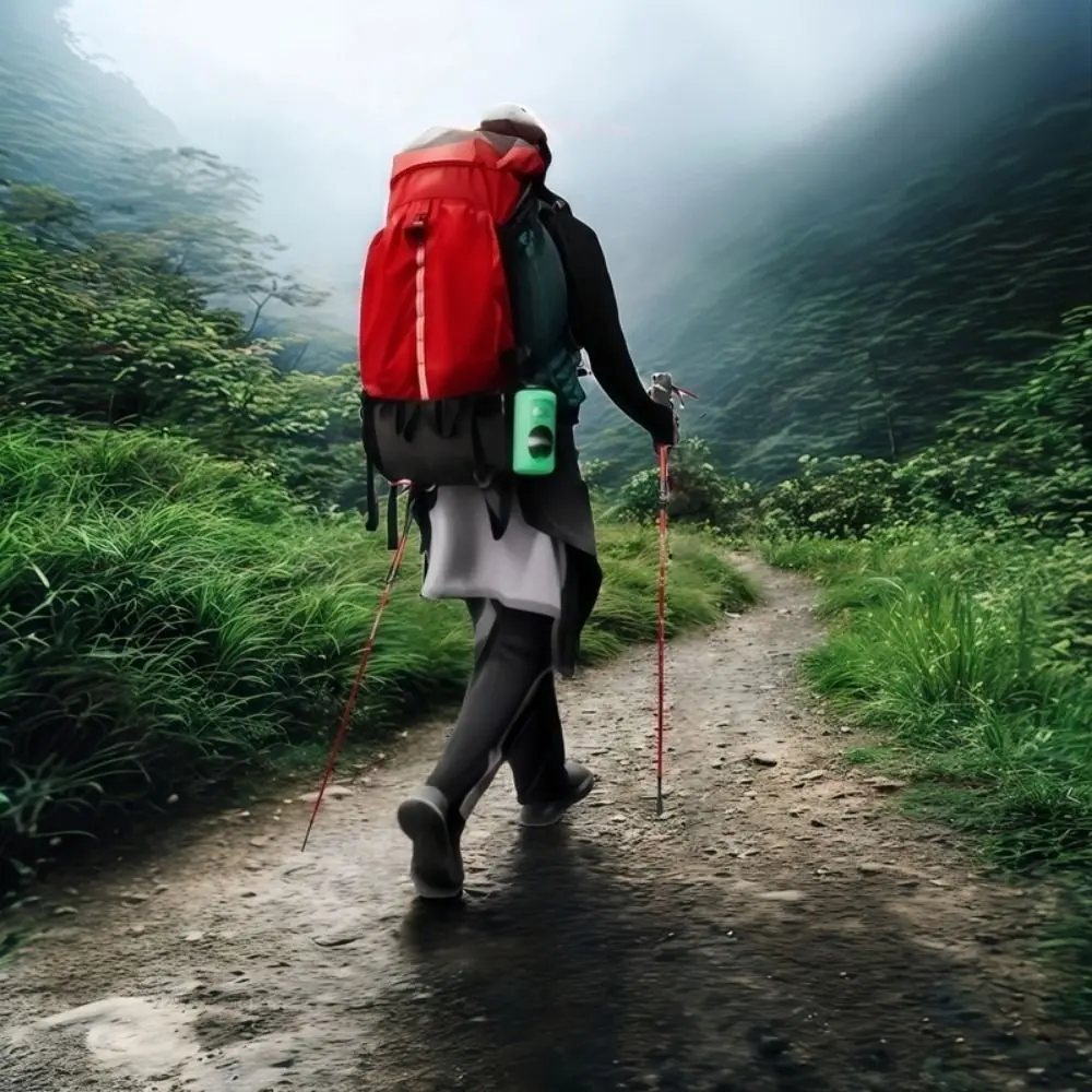 Bastones de senderismo de aluminio para exteriores, cerraduras ajustables rápidas, bastones para caminar de 3 secciones, bastón telescópico ultraligero para campo traviesa