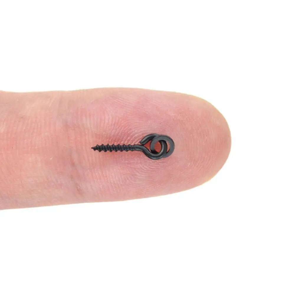 Hirisi 20 piezas pesca de carpa Boilie tornillo con anillo sólido herramienta de cebo Chod Rigs aparejos de pesca AS001 - imagen 3