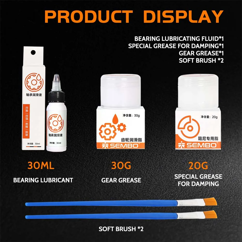 Carrete de pesca ZUKIBO, amortiguación, grasa especial, 20g, carrete de pesca, aceite, carrete de pesca, herramienta de lubricación para el cuidado, pesca sedosa anticorrosión - imagen 2