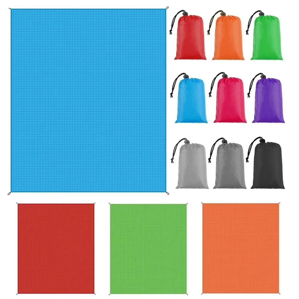 Alfombra de Picnic de poliéster con estampado de huellas, lona de suelo con saco, para playa, acampada y senderismo, 100x150cm - imagen 3