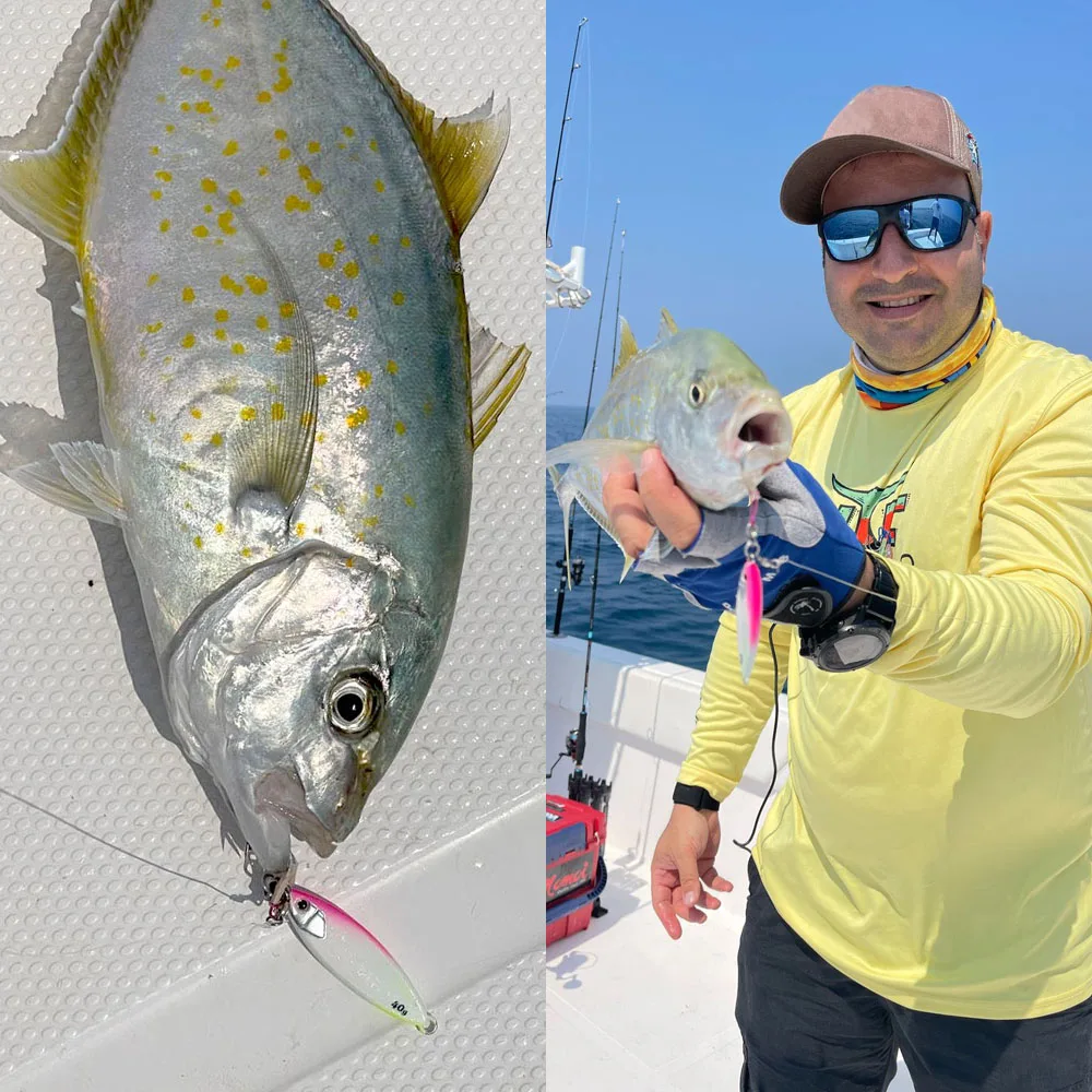 FSTK-señuelo de pesca brillante, cebo Artificial cosido con gancho de asistencia, Tuna15g30g40g60g, plantilla de paso lento, lubina, Salterwater - imagen 3