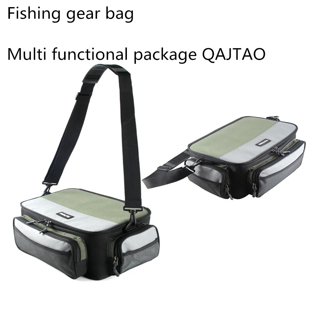 Bolsa de pesca de gran capacidad para exteriores, bolsa de almacenamiento multifuncional para equipos de pesca, bolsa para equipos de cebo, bolso de hombro