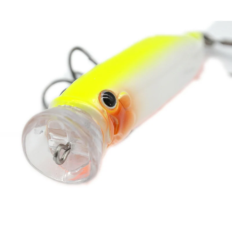 Topwater-señuelo de Pesca Artificial flotante, cebo duro para Lucio, trucha, aparejos de Pesca, 75mm, 10g - imagen 5