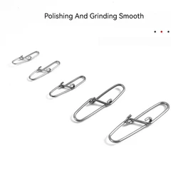 Conector rápido de acero inoxidable – Anillos sólidos y broche seguro