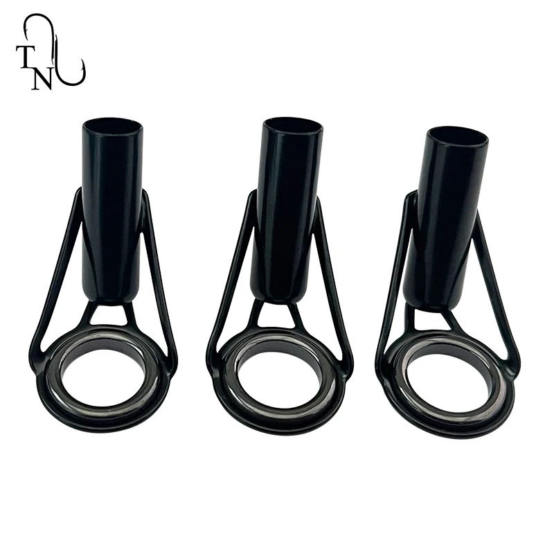 TN27 BSTST 5 uds guías de punta de pesca construcción guías de caña de pescar anillo Kit de reparación de agua salada para accesorios de repuesto de pesca - imagen 3