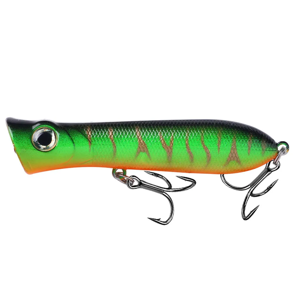 Señuelo de pesca Popper, 8cm-12g, Wobbler flotante, cebo para pececillos, Swimbait Artificial duro, TopWater, ruidoso, leurre duro cebo, 1 ud. - imagen 5