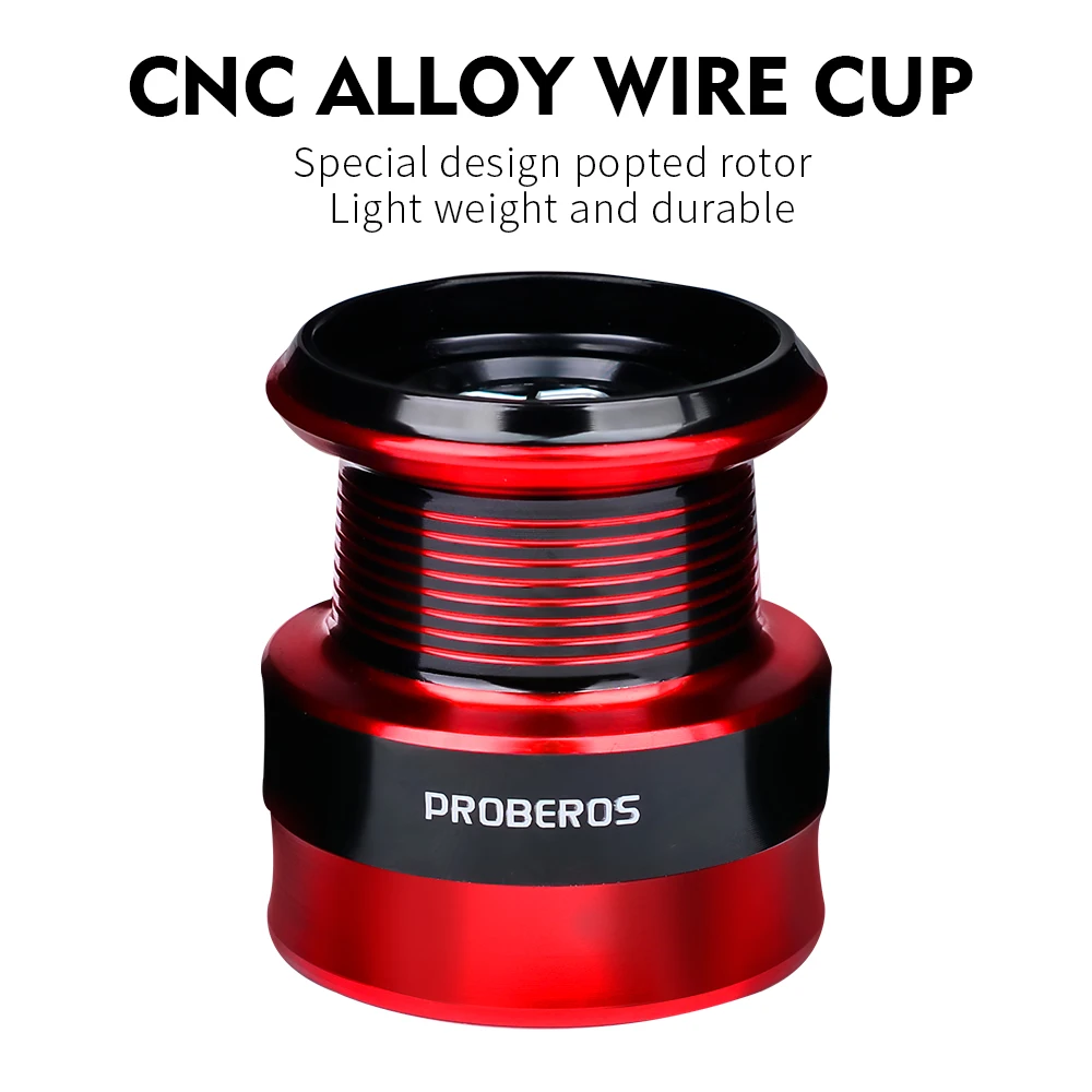 PROBEROS-Rueda de pesca giratoria Luya, rodamientos intercambiables de acero inoxidable, relación de velocidad 5,2: 1, mano izquierda y derecha, 1 unidad - imagen 5