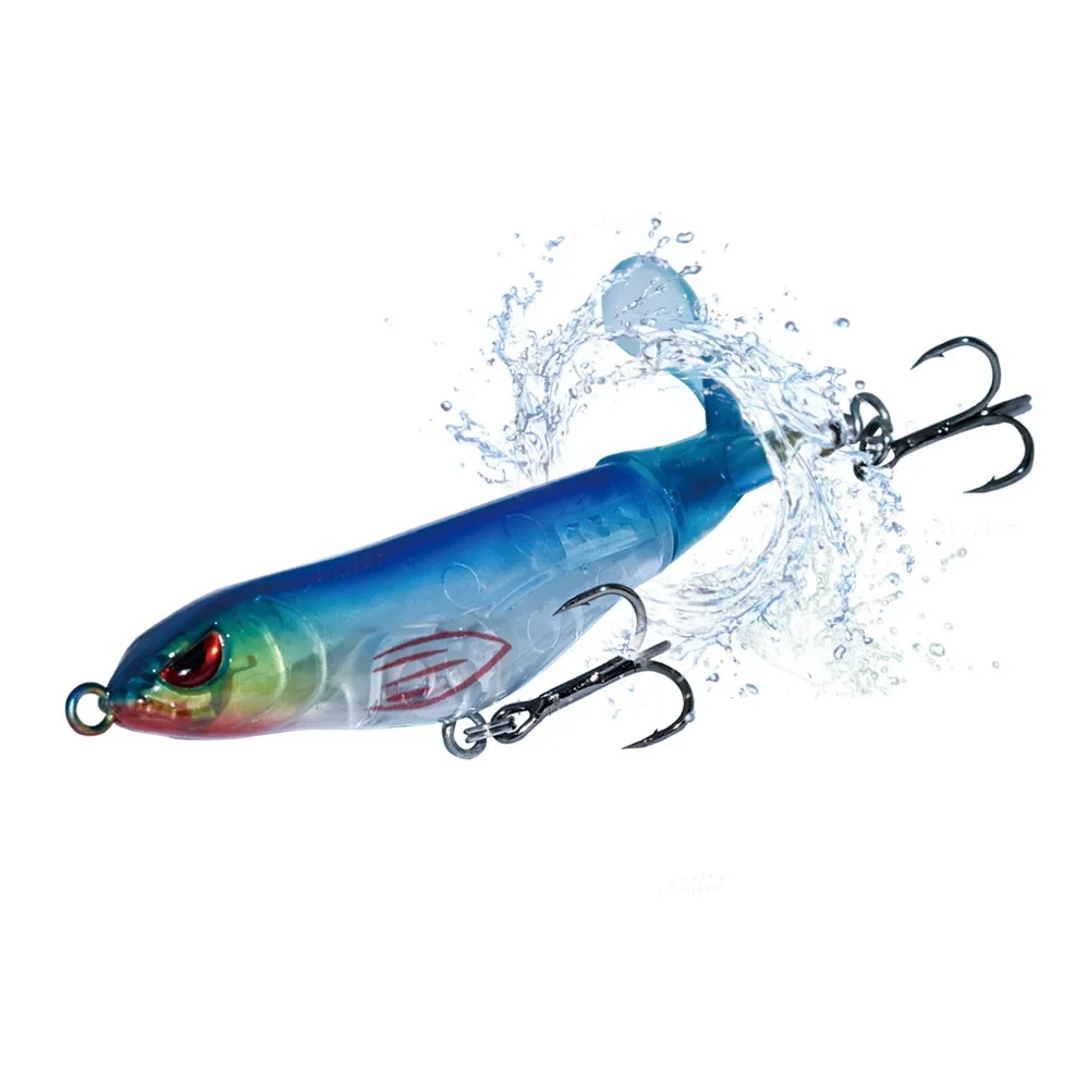 Whopper-señuelo de pesca flotante Plopper Topwater, Wobbler, 110mm, 14,5g, cola giratoria, Swimbait, Ploppling, Wobblers para Lucio - imagen 3