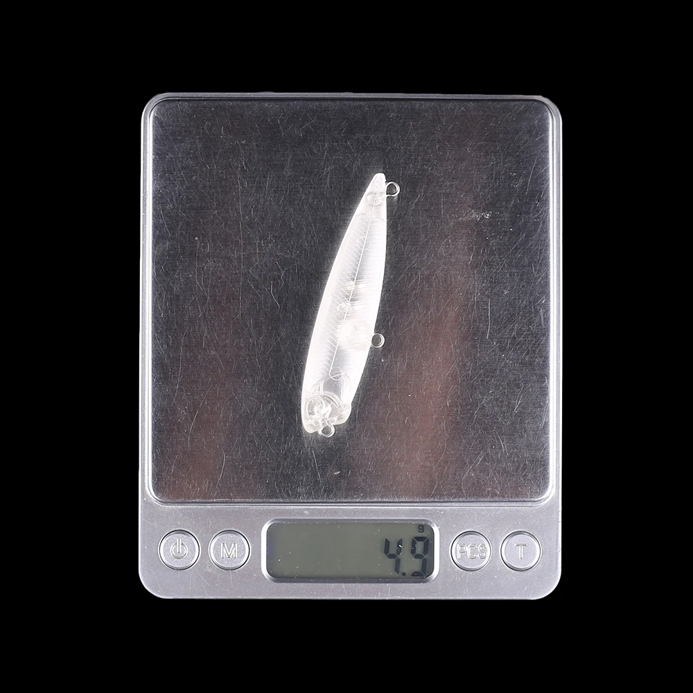 Hanlin-cebos artificiales de plástico duro, cebos de lápiz sin pintar, cuerpo transparente, aparejos de pesca, 10/20 piezas, 6,5 CM, 4,2G - imagen 3