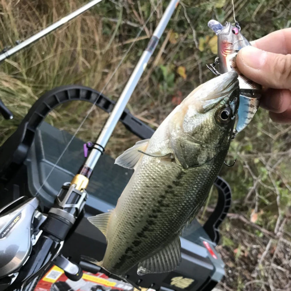 Señuelos de Pesca Minnow de 2 secciones, 71mm, 9,7g, cebo Artificial flotante de fundición larga, Lucio, lubina, Wobblers, suministros de Pesca Isca - imagen 3