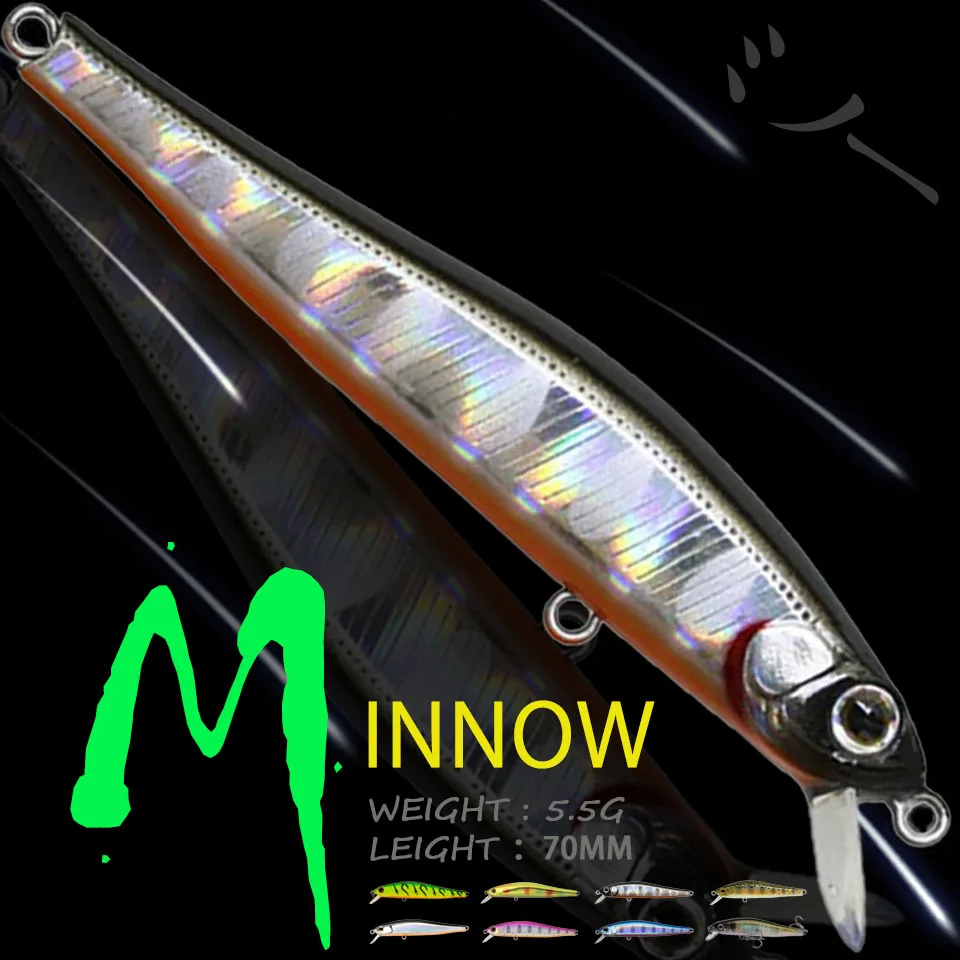 WALK FISH-señuelo de pesca Artificial 3D, 1 piezas, 70MM/5,5G, Wobblers flotantes, aparejos de pesca para carpa