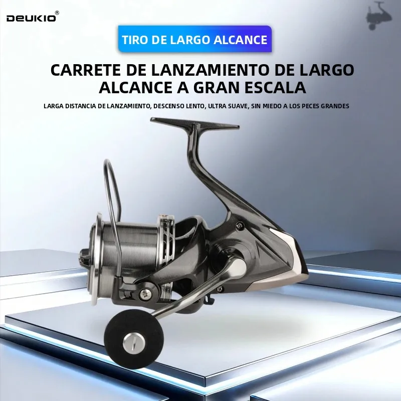 Carrete giratorio DEUKIO – Alcance máximo en pesca de mar - imagen 2