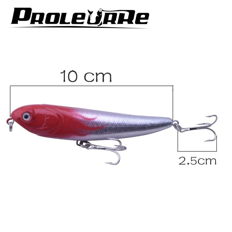 1Pc lápiz Crankbait cebo duro apretado oscilante señuelo de Pesca flotante lento modelo ABS de alta calidad 16,5g 10cm Pesca - imagen 4