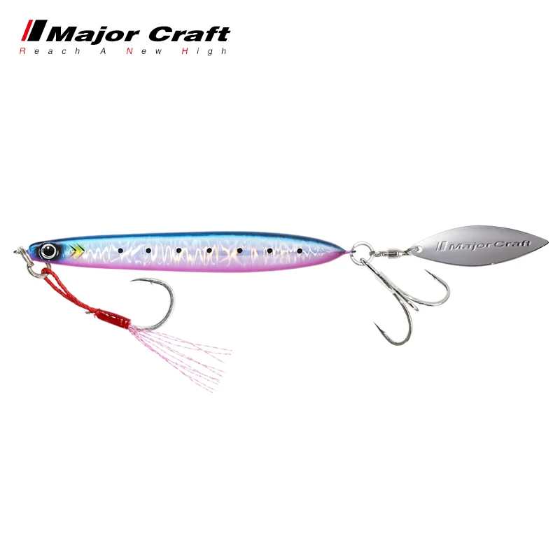 Majorcraftssea-Cebo de placa Lua de tiro ultralargo, MAKI-JET de marca de caballo de 60g con lentejuelas, cebo falso, pez de plomo - imagen 4
