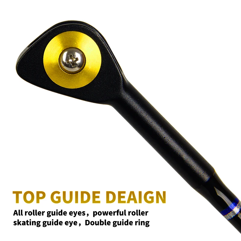 Caña de pescar pesada para agua salada, caña de arrastre de 130 libras, arrastre máximo de 6 '6" - imagen 3