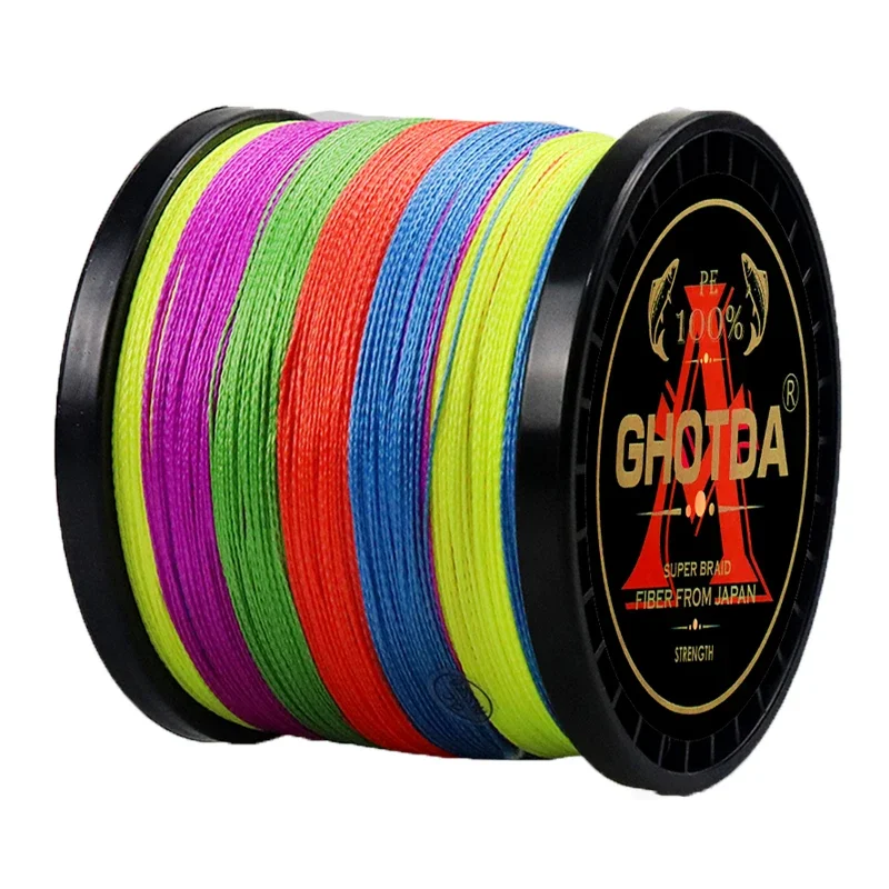 Sedal de pesca trenzada X12, multifilamento resistente, 4 colores, 300-500M, para agua dulce y salada, aparejos de pesca al aire libre - imagen 2