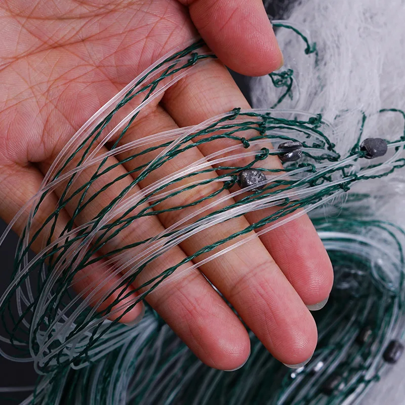 Trampa de red para peces, malla de una sola capa, pesca de carpa, pesca de agua dulce, artículos de monofilamento, Material de equipo flotante - imagen 5