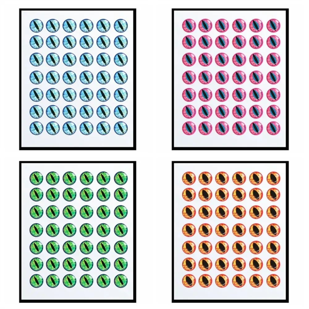 Ojos de señuelo de pesca holográficos, simulación de pesca con mosca, pececillos artificiales, aparejos de pesca de ojo DIY, 5D, 3mm, 6mm, 9mm, 12mm, 50 unidades por lote - imagen 3