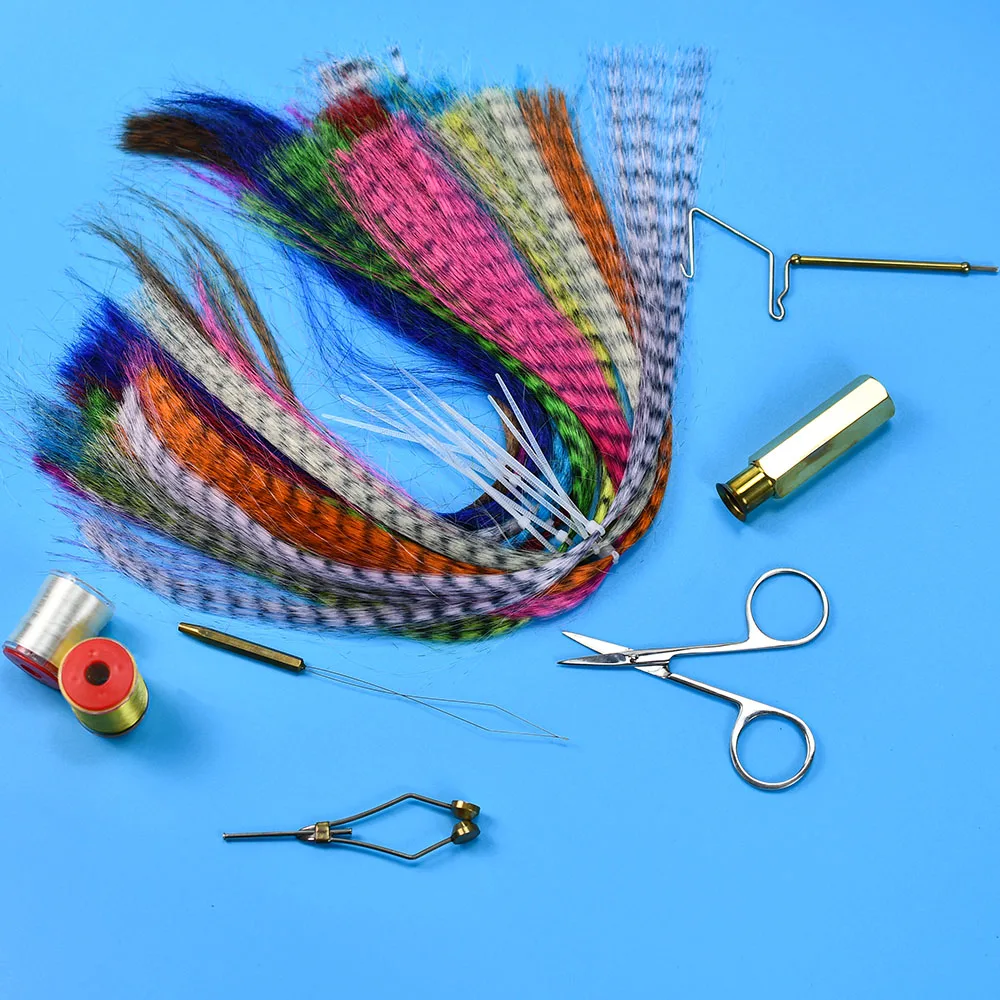 Fibras sintéticas rizadas largas para atado Clouser Minnow - imagen 4