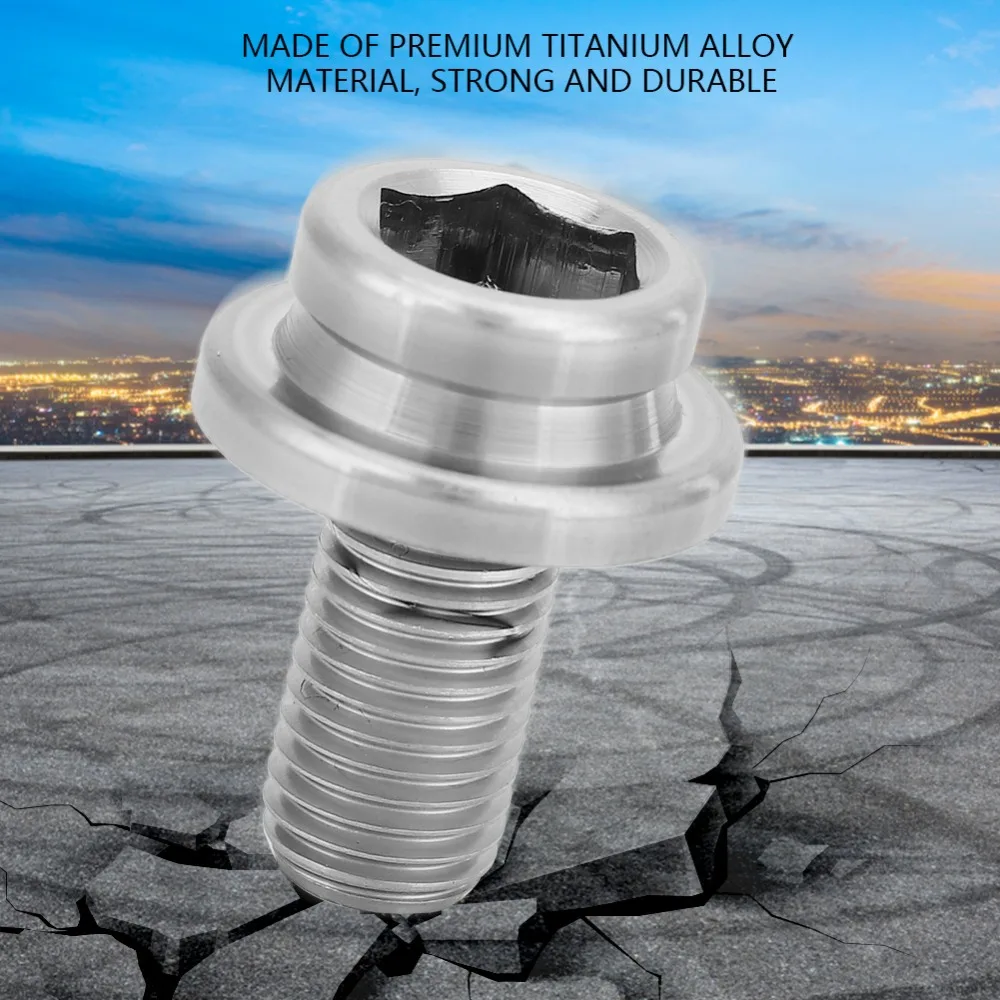 Perno de manivela de bicicleta duradero M8x15mm, aleación de titanio, perno de fijación de brazo de manivela ligero, perno de manivela cónico cuadrado, mantenimiento de bicicleta - imagen 3