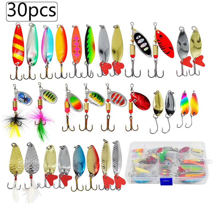 Kit completo de 30 señuelos de pesca variados