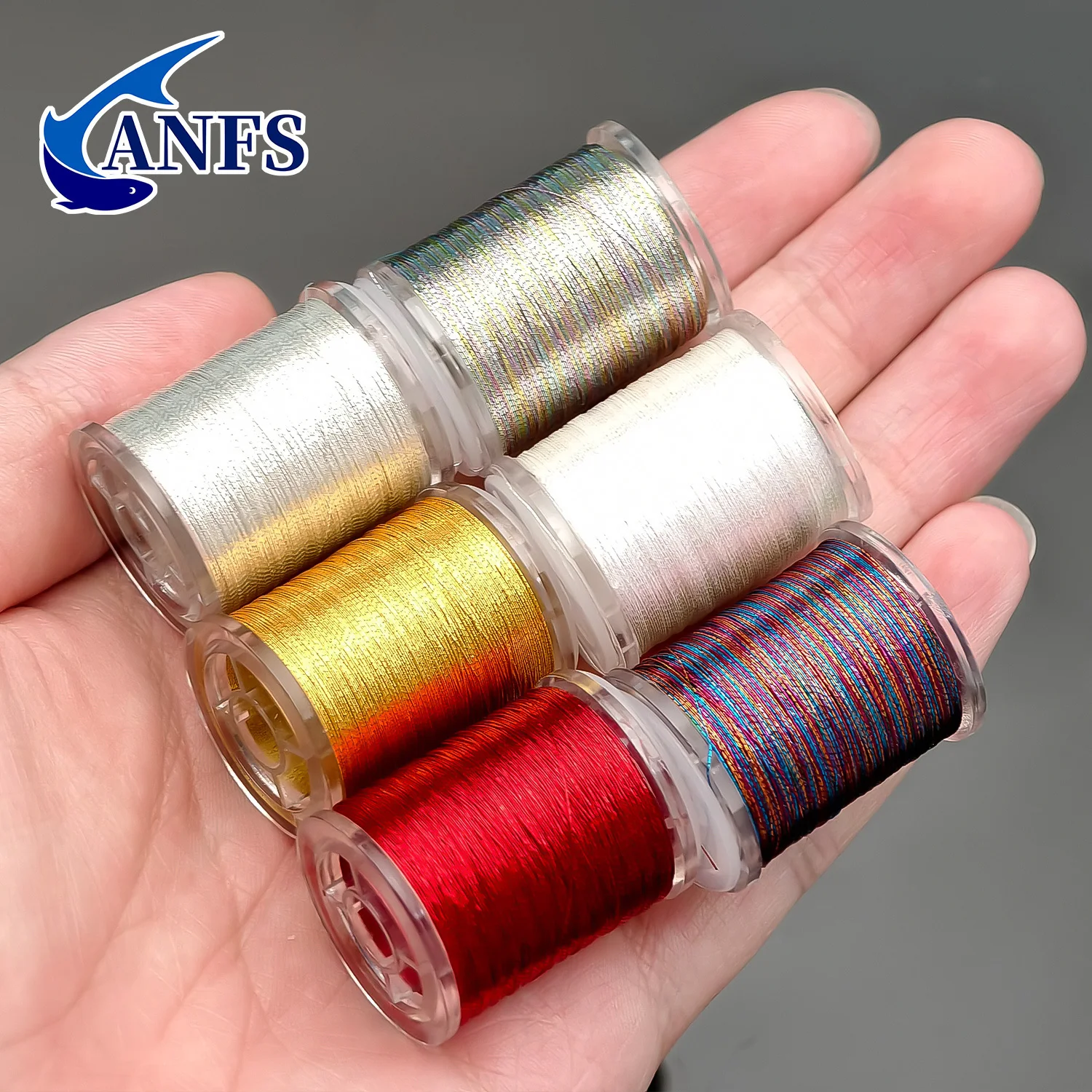 ANFS 6 hilos de atado de moscas premium ideales para moscas secas/húmedas, medios, ninfas, serpentinas, regalo de pesca perfecto para pescadores - imagen 5
