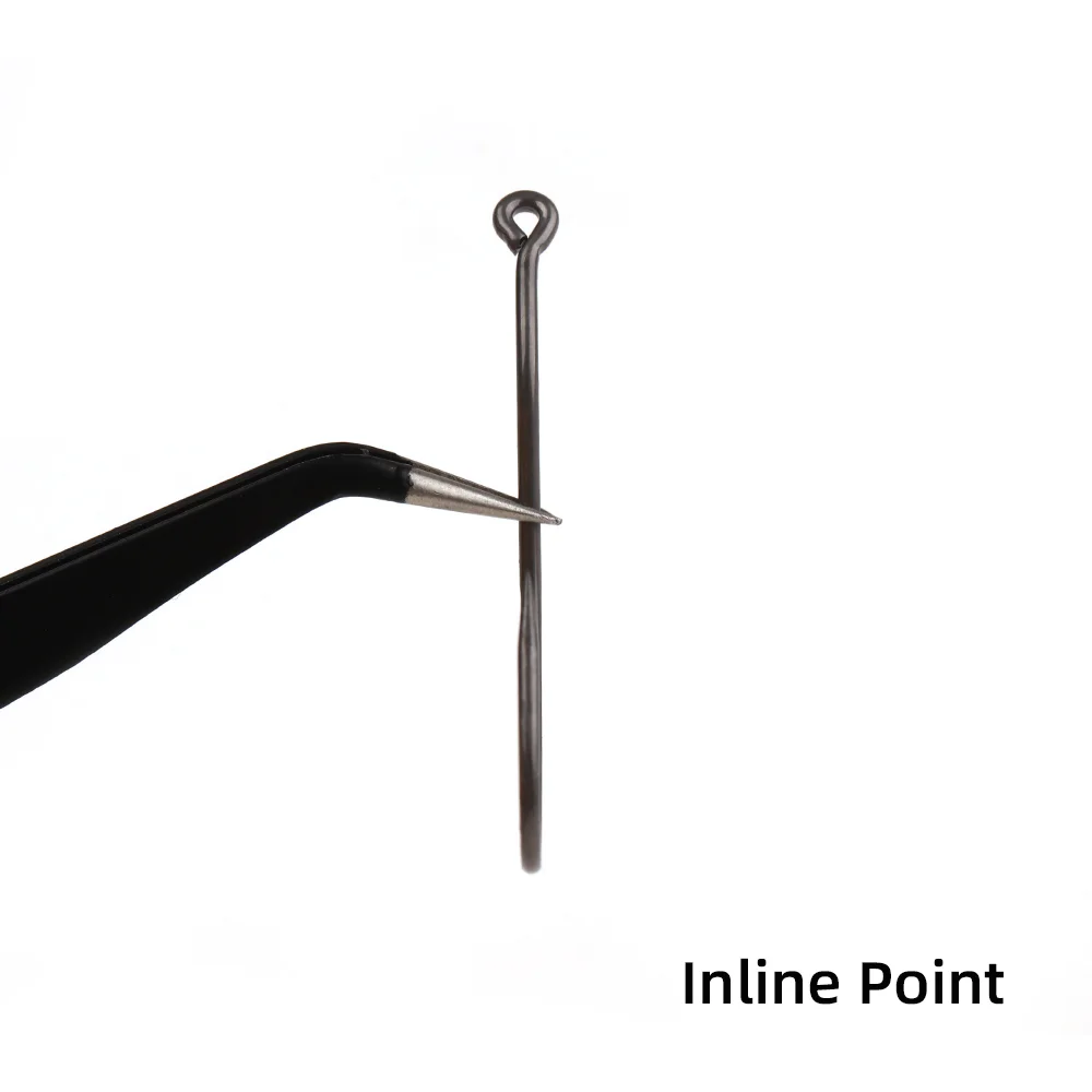 Wifreo 10 piezas # 4- # 2/0 2X fuerte 1X gancho de atado de moscas de vástago largo C84BAP gancho de mosca de camarón curvado hacia atrás para camarones suave gusano Streamer mosca - imagen 5