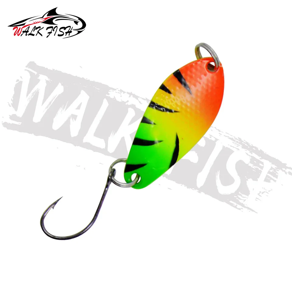 WALK FISH 10PCS New Fishing Lure spoon 2.5g 30mm Sequins Baits Trout Bait Spoon Metal Lure single hook Artificial Bait - imagen 4