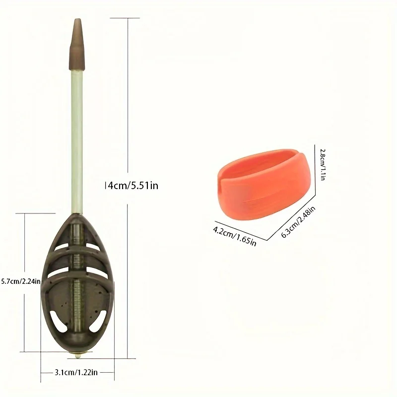 Jaula cebador carpfishing zinc – Cambio rápido para feeder - imagen 2