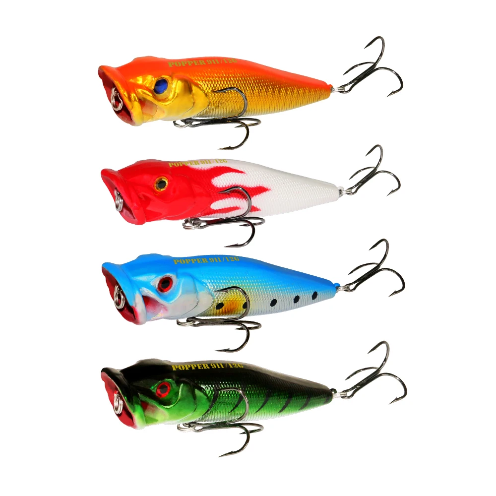 ILURE-señuelo de pesca de piezas, cebo duro Artificial, Wobblers flotantes, Crankbait Topwater, aparejos de pesca de roca, 12,5 G93 mm, ojos 3D - imagen 2