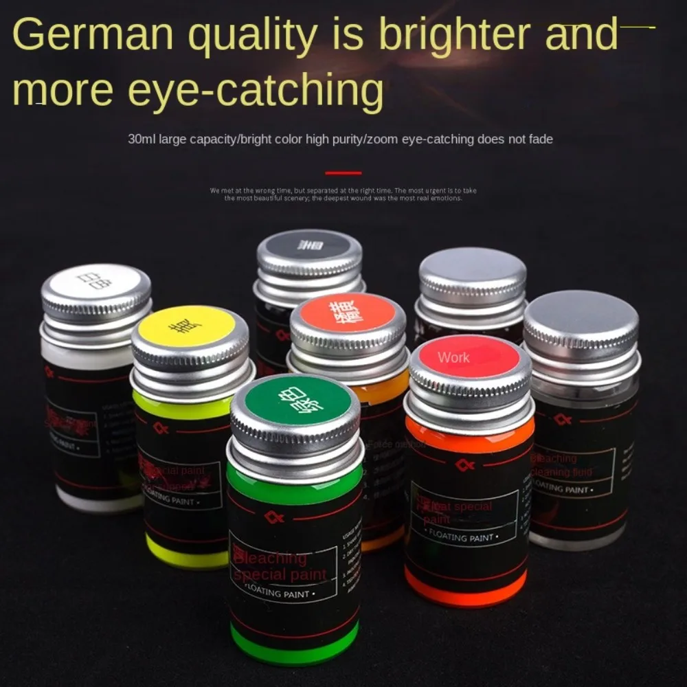 30ml flotadores pintura de cola indicador boya herramienta de reparación de cola pintura fluorescente multicolor flotadores de pesca laca - imagen 2