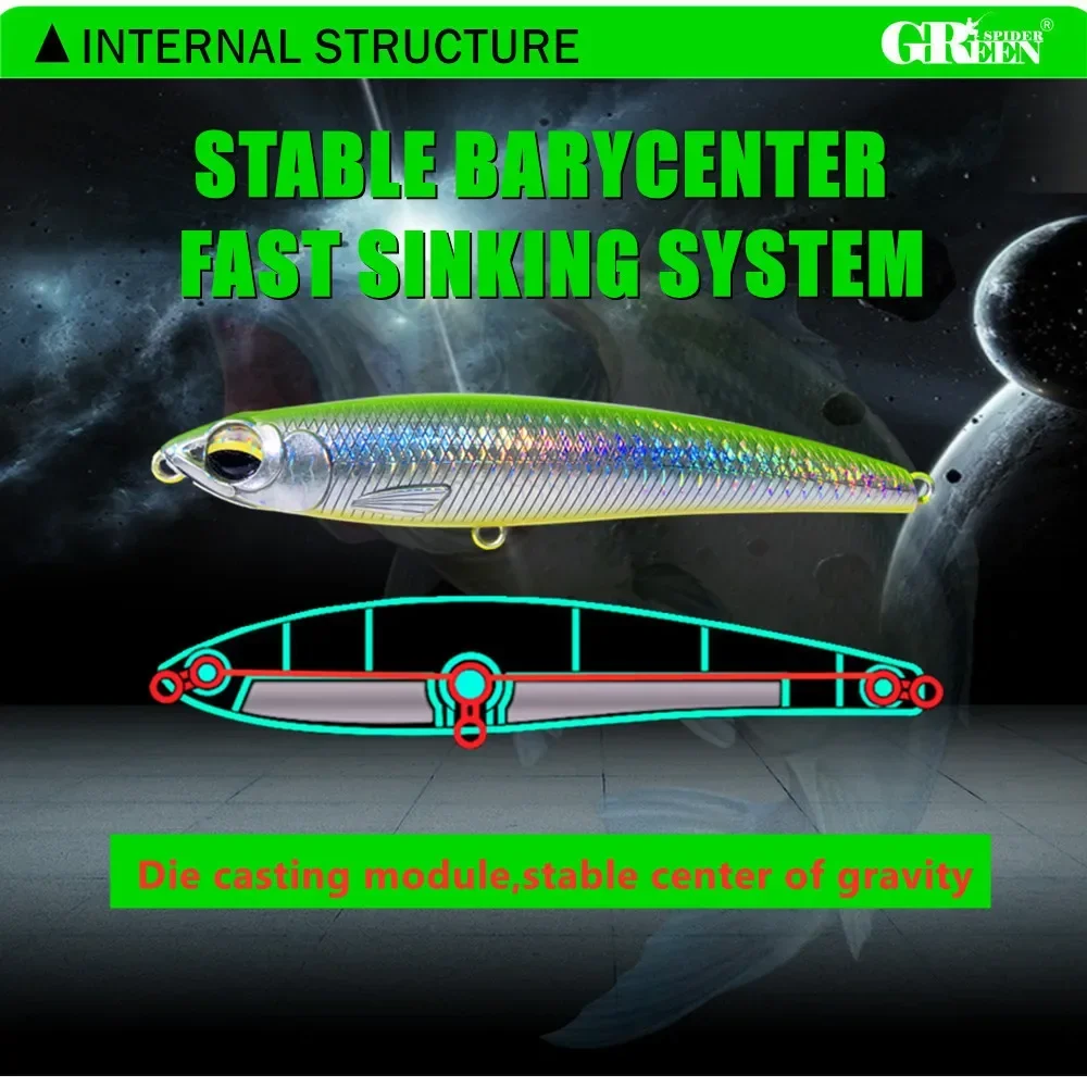 Señuelo Stickbait GreenSpider para atún – Curricán - imagen 2