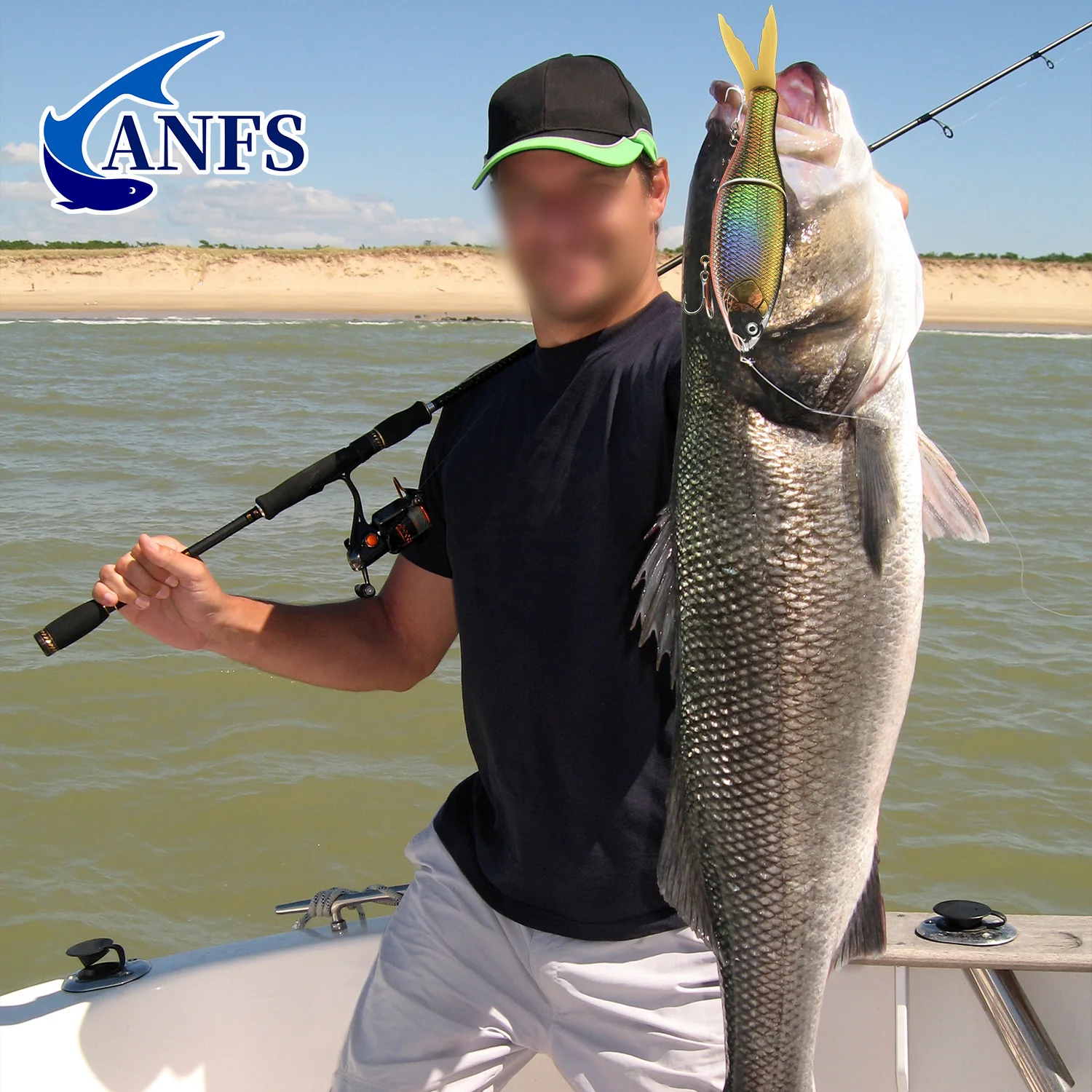ANFS Wobble Shad – Señuelo Articulado de Hundimiento Lento para Lubina - imagen 5