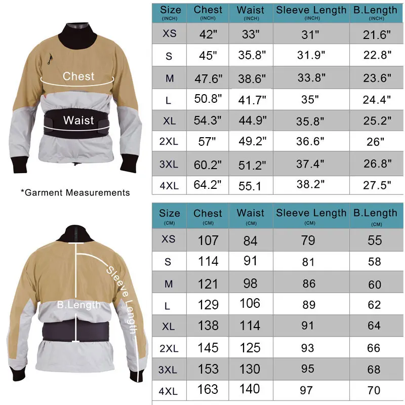 Conjunto de traje seco de Kayak para hombre y mujer, chaqueta impermeable para remar, Top, pantalones para vadear, canoa, navegación, pesca, SU - imagen 2