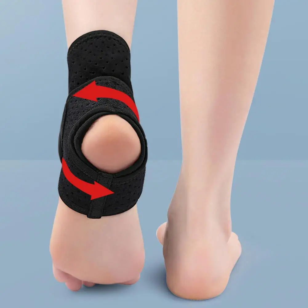 Tobillera de compresión ajustable para hombre y mujer, tobillera para el dolor en el pie, esguince de tobillo, tendinitis de Aquiles, 1 ud. - imagen 3