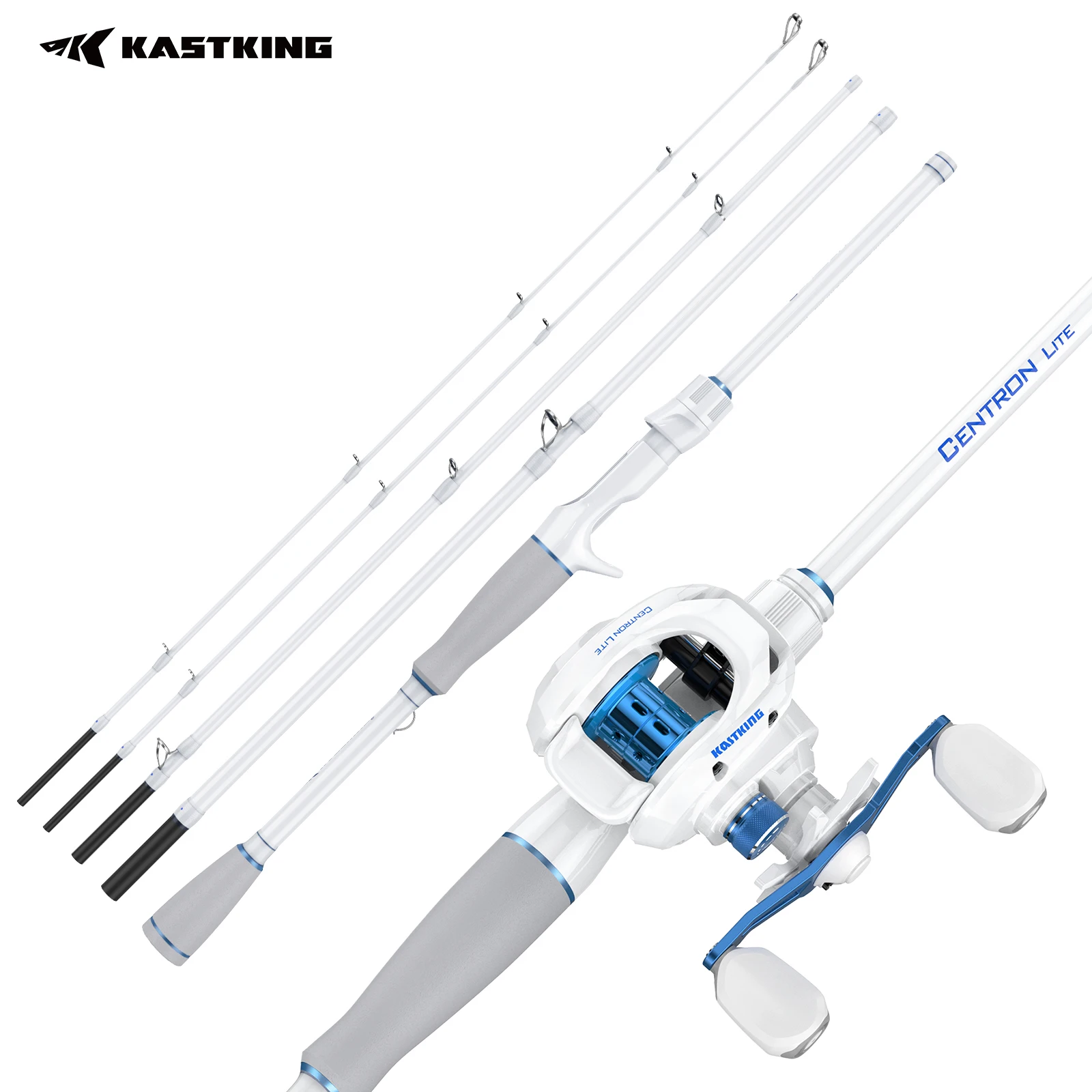 KastKing Centron Lite Combo Baitcasting – Caña viaje grafito IM6