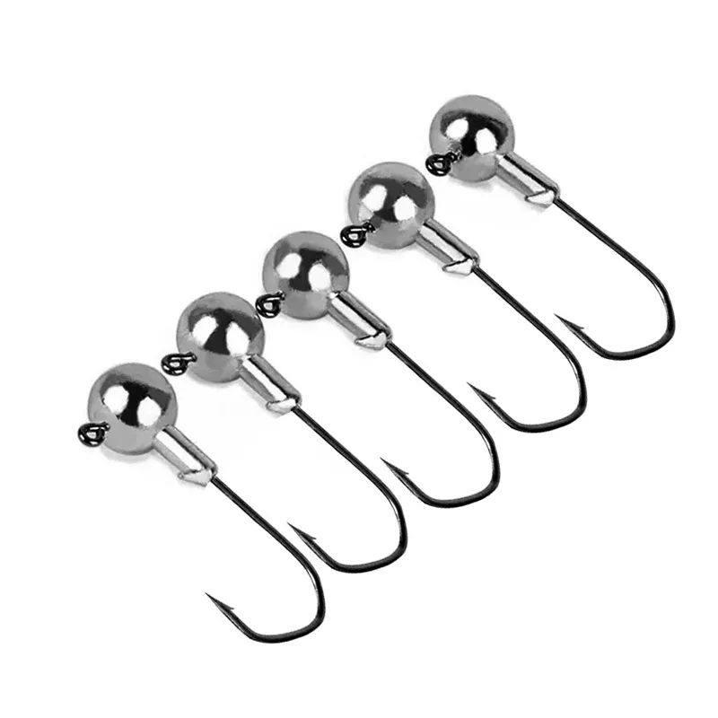 Bazooka-anzuelo con cabeza de plomo, JIG Jighead 1/2/5/7/10/14/20/25/28g, manivela, señuelo de pesca, bola, aparejo de gusano, sin malezas, Lucio suave, cebo de invierno - imagen 3