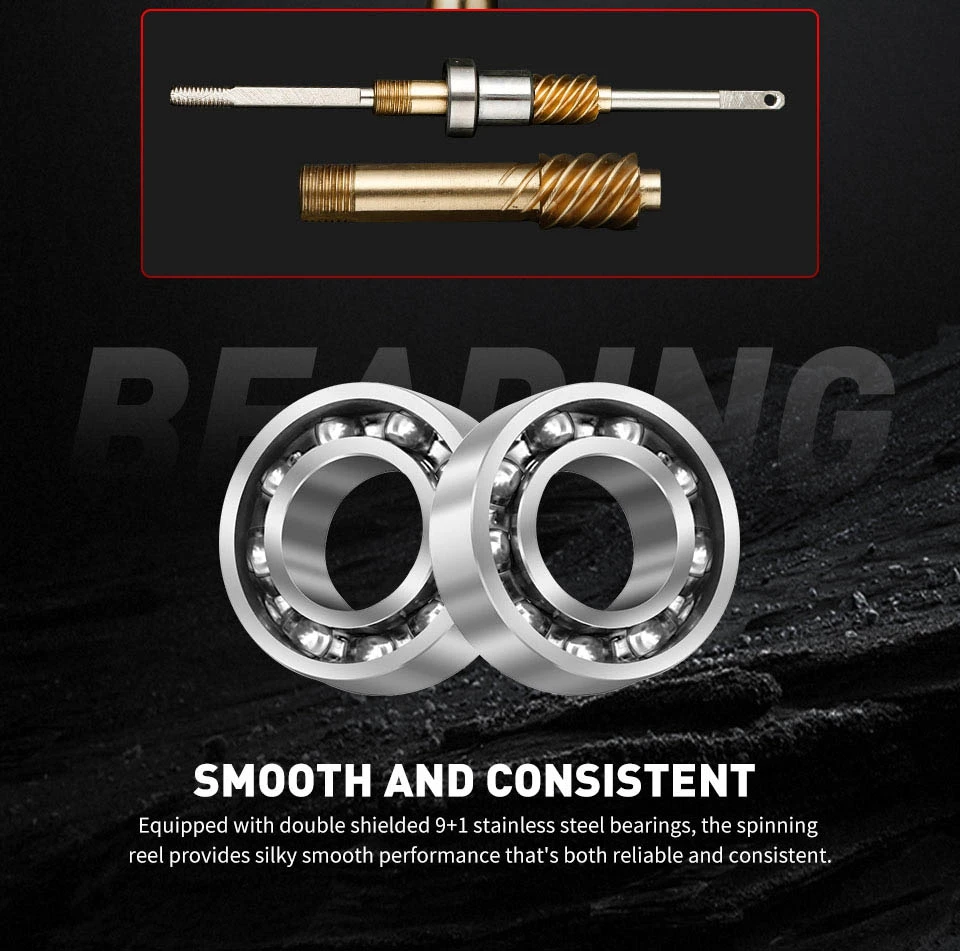 Experimente un rendimiento suave y consistente con rodamientos de acero inoxidable 9-1 de doble blindaje