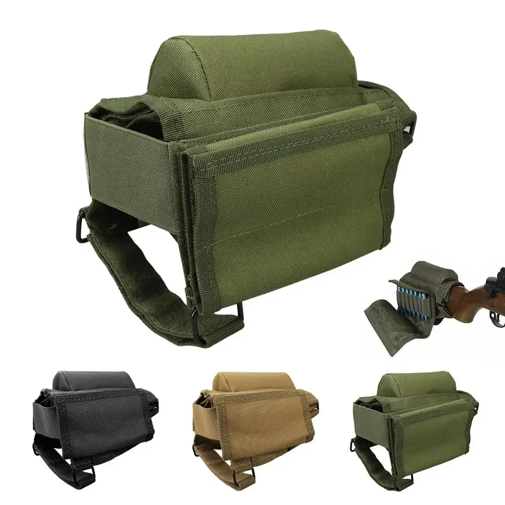 Soporte para balas de escopeta para caza al aire libre, bolsa para munición de pistola y Rifle de 98K, bolsa táctica para reposa mejillas, paquete de culata - imagen 4