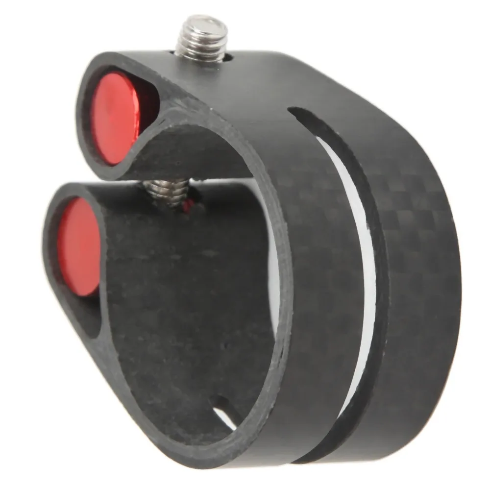 Abrazadera de Tija de Sillín de Bicicleta de Aleación de Aluminio, Ligera, Negra, de 31.8mm/34.9mm de Diámetro, para Tija de Sillín de Fibra de Carbono