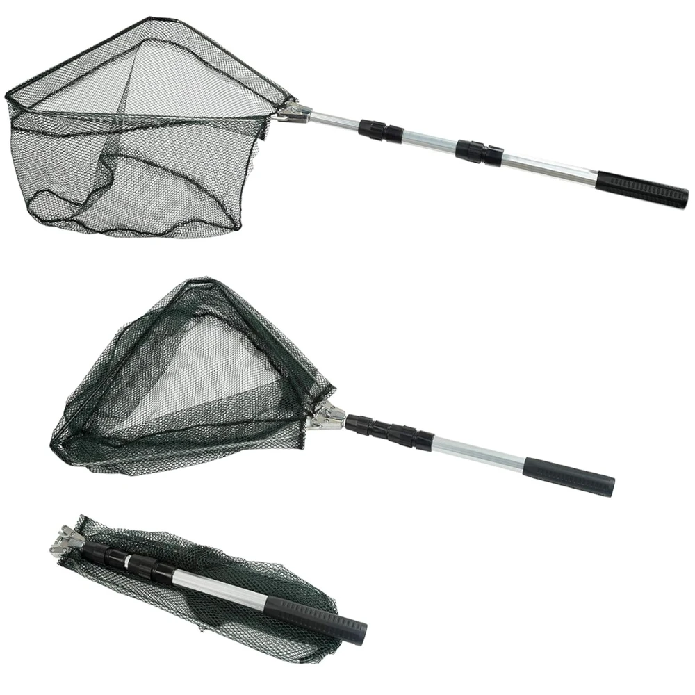 Salabardo telescópico de acero inoxidable – Plegable para pesca de carpa - imagen 2