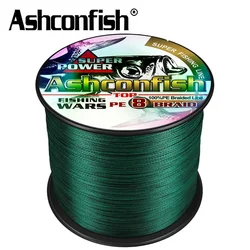 Ashconfish Sedal trenza PE 8 hebras 500m 6-300lb para pesca de carpa